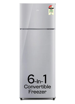 Godrej 223 L 3 Star Convertible Freezer 6-In-1, Nano Shield Technology, Inverter Frost Free Double Door Refrigerator(RT EONVALOR 260C RCIF ST RH, Steel Rush) 