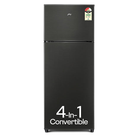 Godrej 272 L 3 Star Convertible Technology, 30 days Farms Freshness Inverter Frost Free Double Door Refrigerator(, RF EON 294C RCIT FS ST, Fossil Steel) 