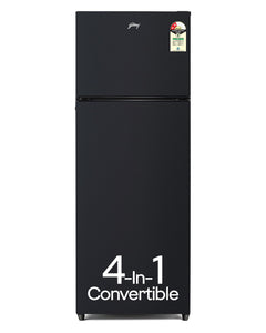 Godrej 308 L 2 Star Fully Convertible 4-in-1, Nano Shield Technology Inverter Frost Free Double Door Vibe Refrigerator (RF EON 331B RCIT MT BK, Matt Black) 
