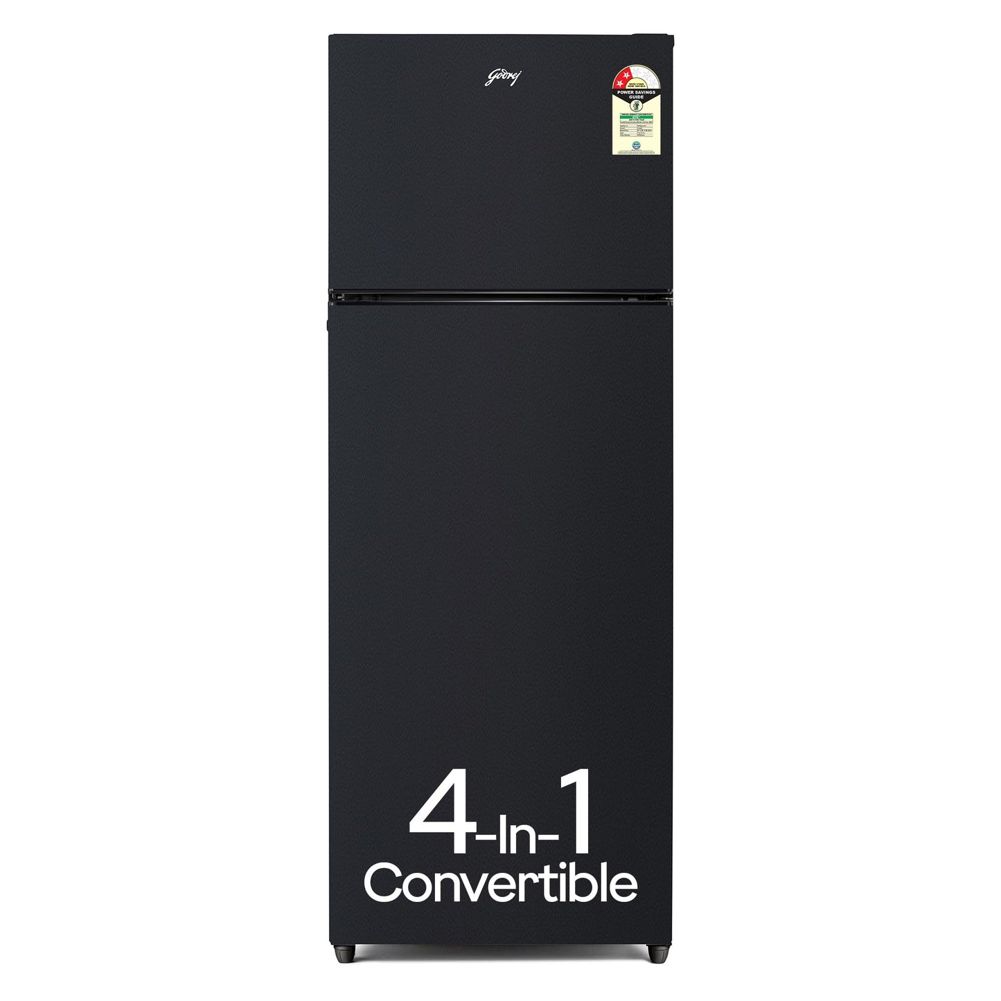 Godrej 308 L 2 Star Fully Convertible 4-in-1, Nano Shield Technology Inverter Frost Free Double Door Vibe Refrigerator (RF EON 331B RCIT MT BK, Matt Black) 