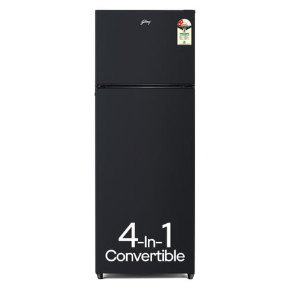 Godrej 308 L 2 Star Fully Convertible 4-in-1, Nano Shield Technology Inverter Frost Free Double Door Vibe Refrigerator (RF EON 331B RCIT MT BK, Matt Black) 