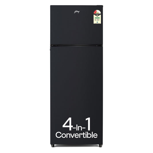 Godrej 308 L 2 Star Fully Convertible 4-in-1, Nano Shield Technology Inverter Frost Free Double Door Vibe Refrigerator (RF EON 331B RCIT MT BK, Matt Black) 