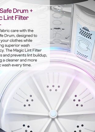 Godrej 7 Kg 5 Star Fabrisafe Steel Drum Fully-Automatic Top Load Washing Machine (WTEON ALP 70 5.0 FDUN GPGR, Graphite Grey, Zero Pressure Tech Fills Tub 60% Faster) 