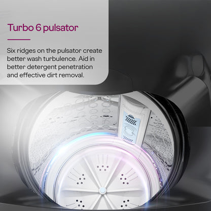 Godrej 7 Kg 5 Star Fabrisafe Steel Drum Fully-Automatic Top Load Washing Machine (WTEON ALP 70 5.0 FDUN GPGR, Graphite Grey, Zero Pressure Tech Fills Tub 60% Faster) 