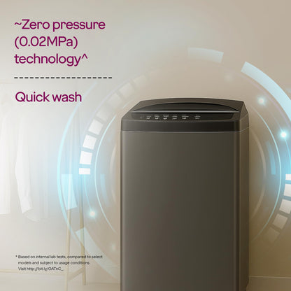 Godrej 7 Kg 5 Star Fabrisafe Steel Drum Fully-Automatic Top Load Washing Machine (WTEON ALP 70 5.0 FDUN GPGR, Graphite Grey, Zero Pressure Tech Fills Tub 60% Faster) 