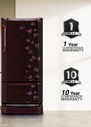 Godrej Edge 237 L 3 Star With Duo Flow Technology Reducing Cooling Loss by 50% Inverter Direct Cool Single Door Refrigerator (RD EDUO 270C TDI JD WN, Jade Wine) 