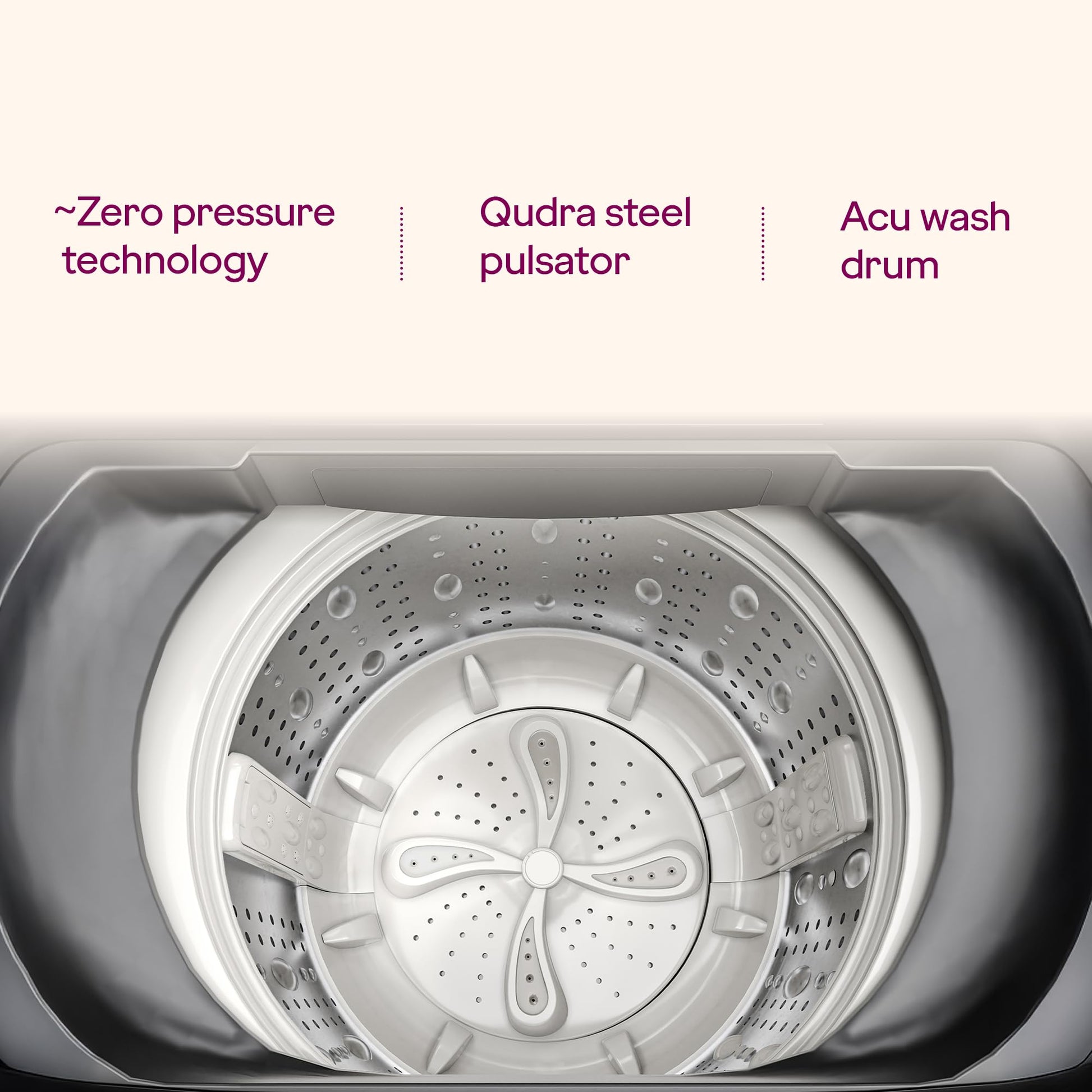 Godrej Smart Choice 10 Kg 5 Star, AI Tech, Inbuilt Heater, Fills Tub at ~0 Water Pressure, Steel Drum Fully Automatic Top Load Washing Machine (WTEON ADA 10 5.0 FEFH GLGR, Glacial Grey) 