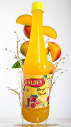Golden Mango Squash, Pulpy, 100% Natural, No added flavour, Tasty, Juicy, Authetic Summer Drink 650ml.Vibes with Real Mango Pulp | Easy to Mix | Versatile Delight for Beverages, Shakes, Juices, Cocktails, Mocktails and More! 