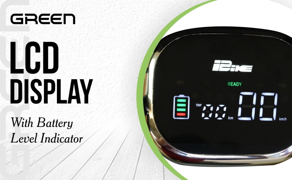 Green Sunny Low Speed Electric Scooter Non RTO 60KM Range Light Green with Portable Charger 