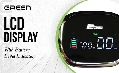Green Sunny Low Speed Electric Scooter Non RTO 60KM Range Light Green with Portable Charger 