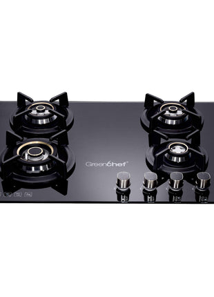 Greenchef GHT HOB Auto Ignition Glass Top Gas Stove (4 Burner) 