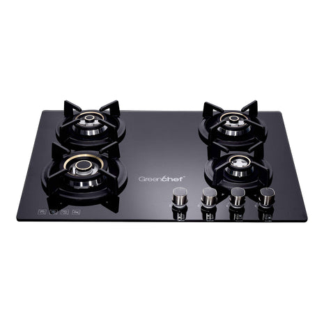 Greenchef GHT HOB Auto Ignition Glass Top Gas Stove (4 Burner) 