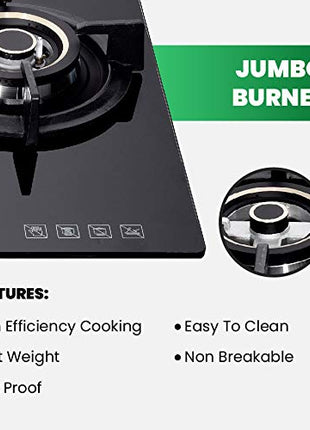 Greenchef GHT HOB Auto Ignition Glass Top Gas Stove (4 Burner) 