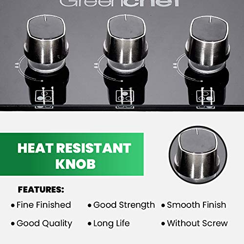 Greenchef GHT HOB Auto Ignition Glass Top Gas Stove (4 Burner) 