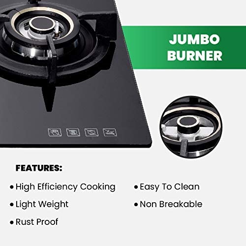 Greenchef GHT HOB Auto Ignition Glass Top Gas Stove (4 Burner) 