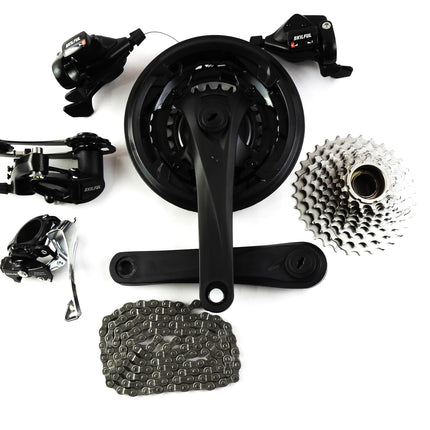 HABROK 27 Speed Gear Set Kit for Bicycles | Compatible with All Cycles | Multi-Speed Conversion Kit | Combo of 6 Parts | Cycle Gear Accessories for MTB, Hybrid & Road Bikes* 