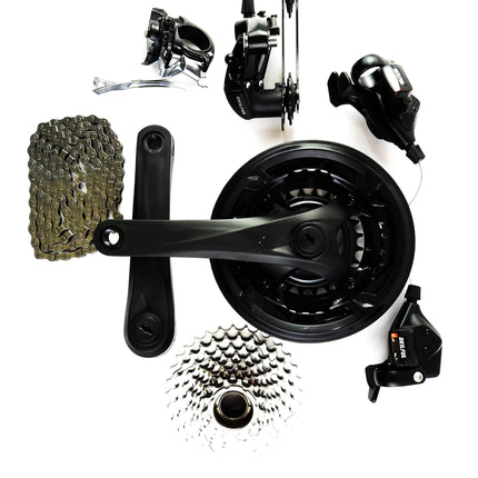 HABROK 27 Speed Gear Set Kit for Bicycles | Compatible with All Cycles | Multi-Speed Conversion Kit | Combo of 6 Parts | Cycle Gear Accessories for MTB, Hybrid & Road Bikes* 