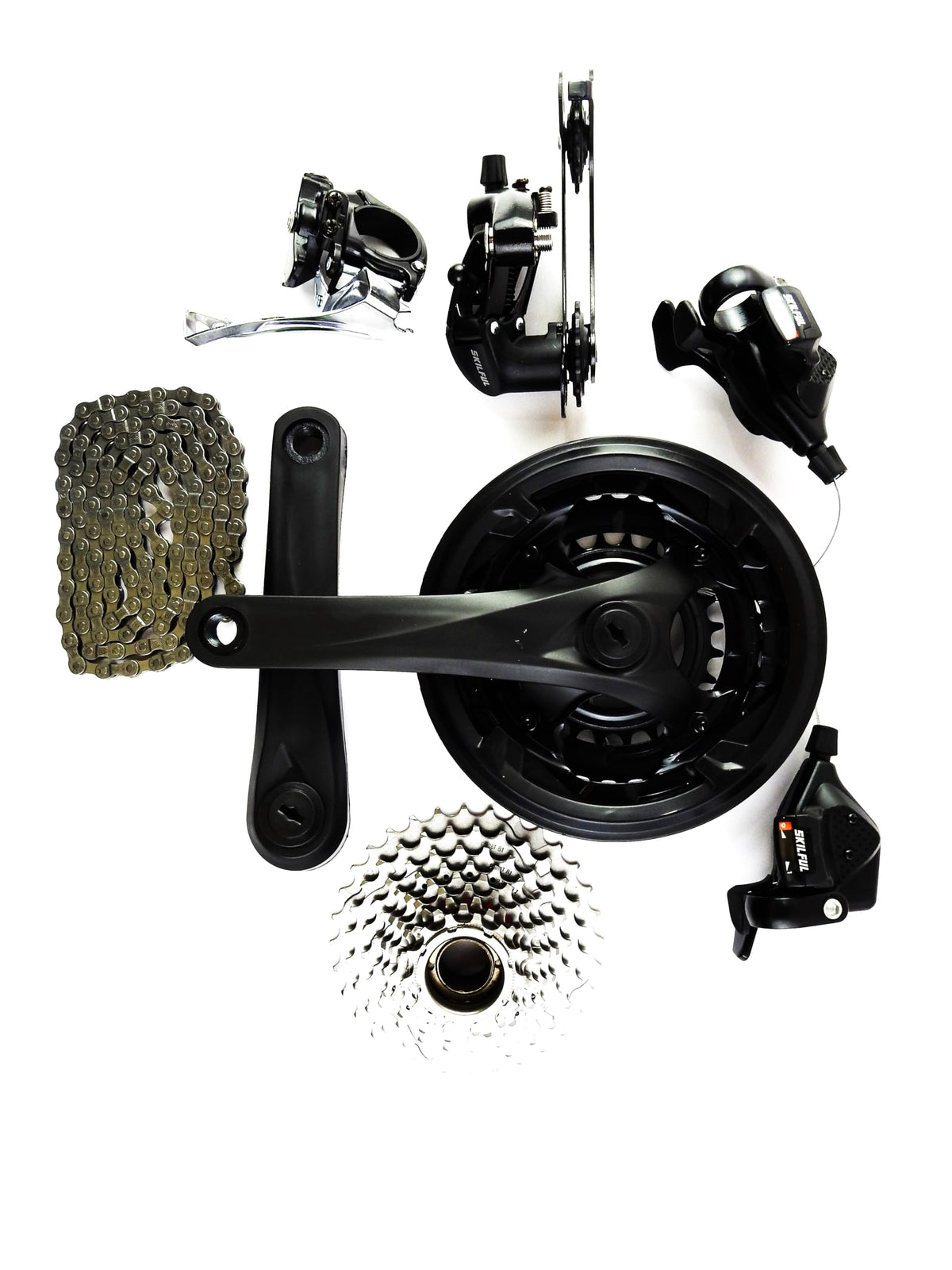 HABROK 27 Speed Gear Set Kit for Bicycles | Compatible with All Cycles | Multi-Speed Conversion Kit | Combo of 6 Parts | Cycle Gear Accessories for MTB, Hybrid & Road Bikes* 