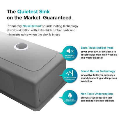 HAPPY HOMES Modular Kitchen Sink (24X18X10 Inch), Matte Satin Finish 304 Grade Stainless Steel with Nanocoated Undercoating |Square Coupling and Metal Fruit Basket | 7 Years Warranty| 