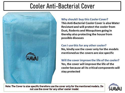 HAVAI Anti Bacterial Cover for Bajaj PX 97 Torque 36 Litre Personal Cooler Water Resistant.Cover Size(LXBXH) cm:45.5 X 43.5 X 82, Plastic 
