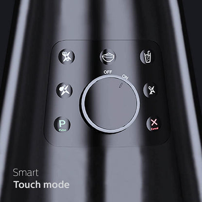 PHILIPS HL7777/00 Mixer Grinder, 750W, 4 Jars, Smart One-Touch Mode, 50%* Reduction in sound power, Digital Interface, Intelli-speed Technology for Pre-Set cooking, Soft Sound Technology, Metallic Silver and Bold Black, Large 