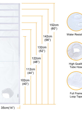 HOOMEE Adjustable Window Seal for Portable Air Conditioner New 14x60 Inch 
