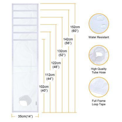 HOOMEE Adjustable Window Seal for Portable Air Conditioner New 14x60 Inch 