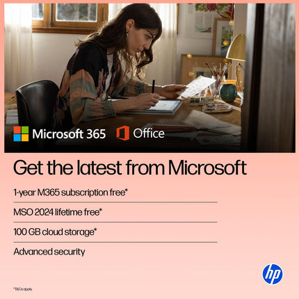 HP 14, 13th Gen Intel Core i5-1334U Laptop (16GB DDR4,512GB SSD) Anti-Glare, Micro-Edge, 14/35.6cm, FHD, Win11, M365 Basic(1yr),Office Home24, Silver,1.4kg, FHD Camera w/Privacy Shutter,ep0340TU 