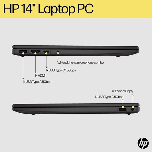 HP 14 245 G10 (2025), AMD Ryzen 5 7520U Quad Core - (8 GB/512 GB SSD/AMD Radeon Graphics/Windows 11) Thin and Light Business Laptop/14.0" HD Display/Ash Grey/1.36 kg MS Office 2021 