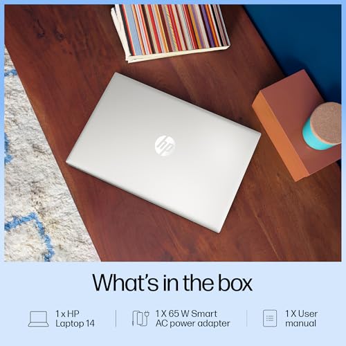 HP 14 AI, Intel Core Ultra 7 155H (16GB DDR5, 512GB SSD) FHD, Anti-Glare, 14"/35.6cm, Win11, Office21, Silver, 1.4kg, gr1023TU, Intel Arc Graphics, FHD Camera w/Shutter, Backlit Kb AI Powered Laptop 