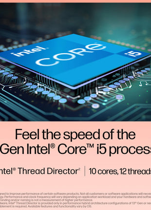 HP 14, 13th Gen Intel Core i5-1334U Laptop (16GB DDR4,512GB SSD) Anti-Glare, Micro-Edge, 14/35.6cm, FHD, Win11, M365 Basic(1yr),Office Home24, Silver,1.4kg, FHD Camera w/Privacy Shutter,ep0340TU 