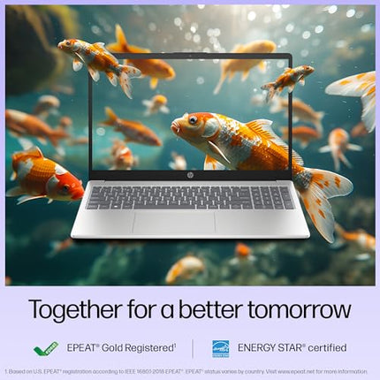 HP 15, 13th Gen Intel Core i3-1315U Laptop (12GB DDR4,512GB SSD) Anti-Glare, Micro-Edge,15.6''/39.6cm, FHD, Win11,M365 Basic(1yr),Office Home24, Silver,1.59kg, FHD Camera w/Privacy Shutter, fd0573TU 