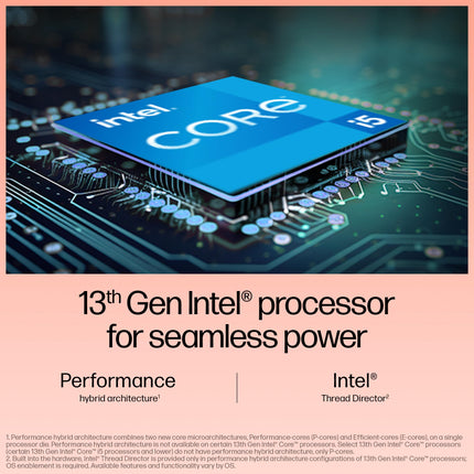 HP 15, 13th Gen Intel Core i5-1334U Laptop (12GB DDR4,512GB SSD) Anti-Glare,Micro-Edge,15.6''/39.6cm, FHD, Win11,M365,Office24, Silver,1.59kg, Iris Xe Graphics, FHD Camera w/Privacy Shutter, fd0575TU 