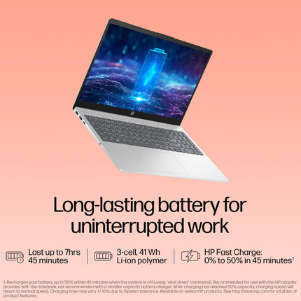 HP 15, 13th Gen Intel Core i5-1334U Laptop(16GB DDR4, 512GB SSD), 15.6"/39.6cm,FHD,Win 11,Office 24,Microsoft 365*, Silver,1.59kg, Iris Xe Graphics, FHD Camera w/Privacy Shutter, Backlit KB, fd0467tu 