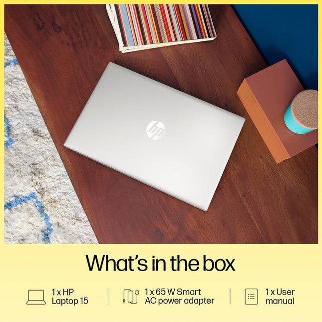 HP 15 AMD Ryzen 3 7320U (8GB Ram/512GB SSD/Fhd/15.6" (39.6 Cm)/Backlit Keyboard/Windows 11/Ms Office 21/1.59Kg/Silver) Fc0026Au Laptop 