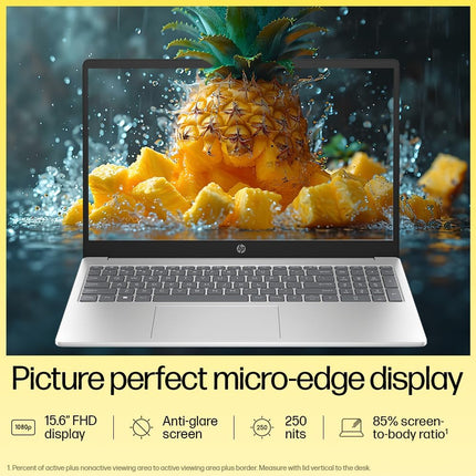 HP 15 AMD Ryzen 3 7320U (8GB Ram/512GB SSD/Fhd/15.6" (39.6 Cm)/Backlit Keyboard/Windows 11/Ms Office 21/1.59Kg/Silver) Fc0026Au Laptop 