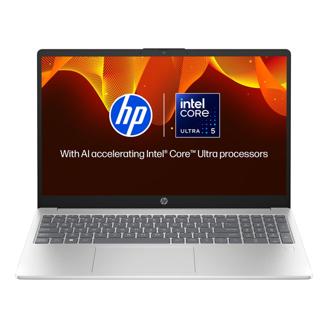 HP 15, Intel Core Ultra 5-125H AI Powered Laptop (16GB RAM, 512GB SSD), IPS, 300nits, 15.6"/39.6cm, FHD, Win 11, Office 2021, Silver, 1.65Kg, Intel Arc Graphics, FHD Camera, Backlit KB, fd1099TU 