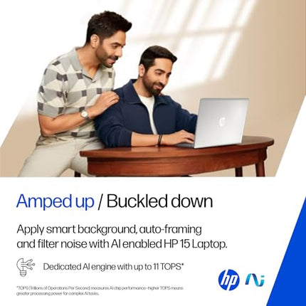 HP 15,Intel Ultra 5 125H (16GB DDR5, 1TB SSD) FHD, IPS, 15.6''/39.6cm, Win11, M365 Basic(1yr)*Office24, Silver, 1.65kg, fd1354TU, Intel Arc Graphics, FHD Camera w/Shutter, AI Powered Laptop 