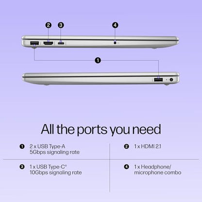 HP 15, 13th Gen Intel Core i3-1315U, 8GB DDR4, 512GB SSD, (Win 11, Office 21, Silver, 1.59kg), Anti-Glare, Micro-Edge, 15.6-inch(39.6cm), FHD Laptop, Intel UHD Graphics, 1080p FHD Camera, fd0186TU 