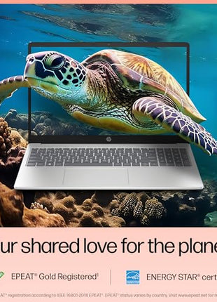 HP 15, 13th Gen Intel Core i5-1335U Laptop (16GB DDR4,512GB SSD) Anti-Glare, Micro-edge,15.6''/39.6cm, FHD, Win11,M365,Office24, Silver,1.59kg, Iris Xe Graphics, FHD Camera w/privacy shutter, fd0577TU 