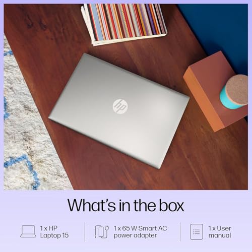 HP 15, 13th Gen Intel Core i3-1315U, 8GB DDR4, 512GB SSD, (Win 11, Office 21, Grey, 1.59kg), Anti-Glare, Micro-Edge,15.6-inch(39.6cm), FHD Laptop, Intel UHD Graphics, 1080p FHD Camera, fd0006TU 
