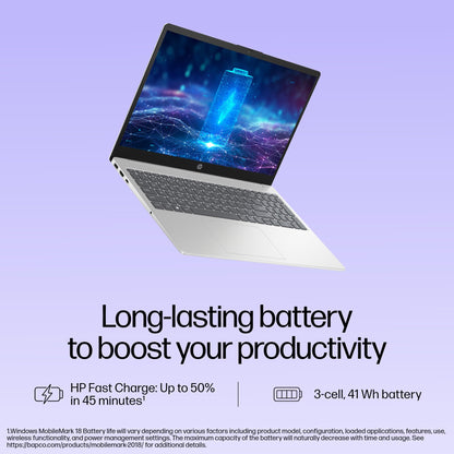 HP 15, 13th Gen Intel Core i3-1315U (8GB DDR4, 512GB SSD) FHD Anti-Glare Micro-Edge, 15.6"/39.6cm, Windows 11, MS Office 21, Grey, 1.59kg, fd0006TU, Intel UHD Graphics, 1080p FHD Camera Laptop 