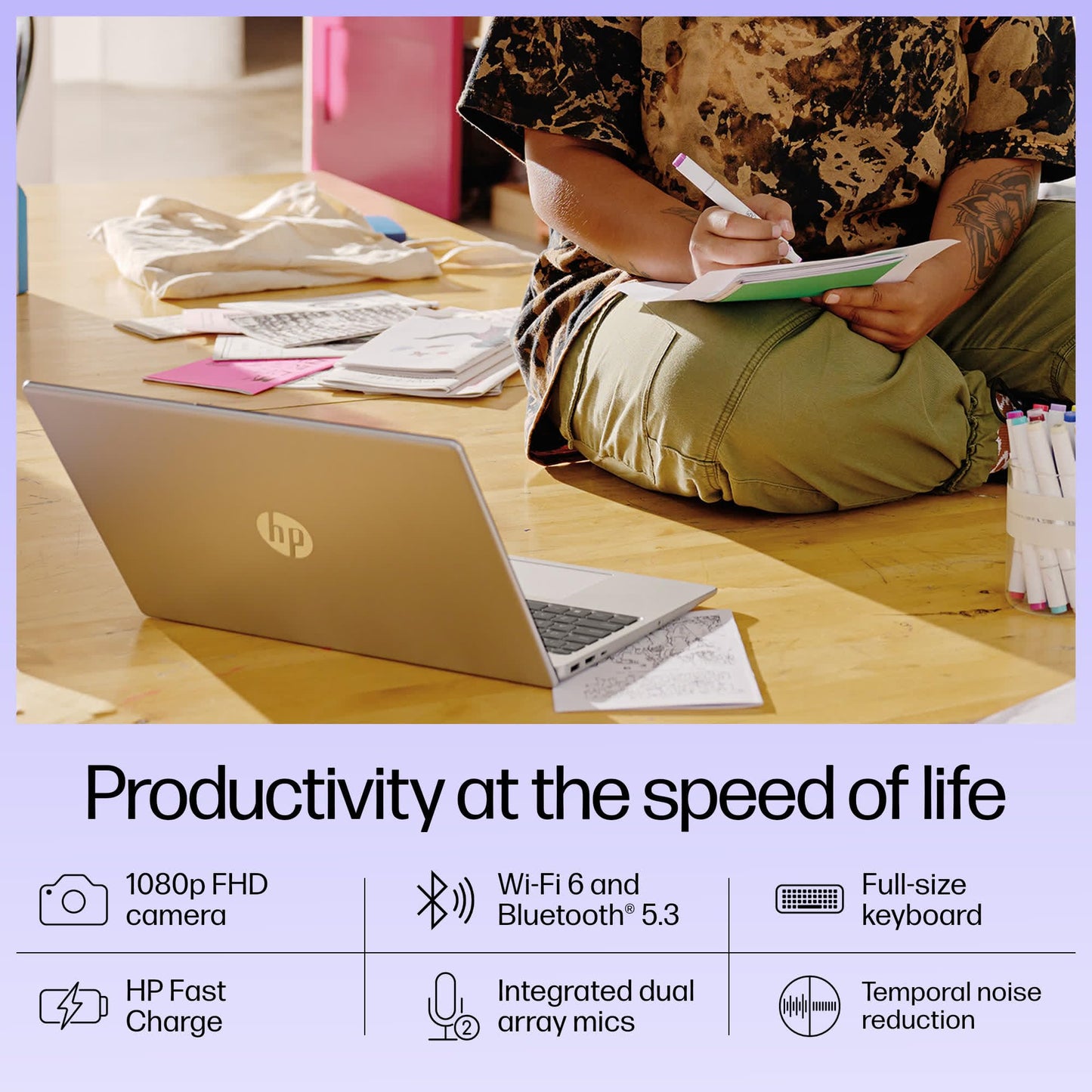 HP 15, 13th Gen Intel Core i3-1315U (8GB DDR4, 512GB SSD) FHD Anti-Glare Micro-Edge, 15.6"/39.6cm, Windows 11, MS Office 21, Grey, 1.59kg, fd0006TU, Intel UHD Graphics, 1080p FHD Camera Laptop 