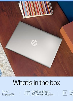 HP 15, Intel Core Ultra 5-125H AI Powered Laptop (16GB RAM, 512GB SSD), IPS, 300nits, 15.6"/39.6cm, FHD, Win 11, Office 2021, Silver, 1.65Kg, Intel Arc Graphics, FHD Camera, Backlit KB, fd1099TU 