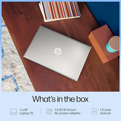 HP 15, Intel Core Ultra 5-125H AI Powered Laptop (16GB RAM, 512GB SSD), IPS, 300nits, 15.6"/39.6cm, FHD, Win 11, Office 2021, Silver, 1.65Kg, Intel Arc Graphics, FHD Camera, Backlit KB, fd1099TU 
