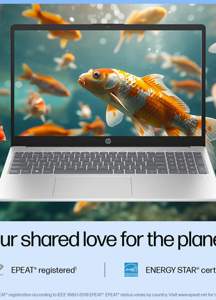 HP 15, Intel Core Ultra 5-125H AI Powered Laptop (16GB RAM, 512GB SSD), IPS, 300nits, 15.6"/39.6cm, FHD, Win 11, Office 2021, Silver, 1.65Kg, Intel Arc Graphics, FHD Camera, Backlit KB, fd1099TU 