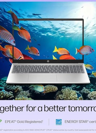 HP 15, Intel Core i3-1315U-13th Gen Laptop (8GB DDR4 Ram,512GB SSD) Anti-Glare, Micro-Edge,15.6'' FHD, Win11,M365 Basic(1yr),Office Home24, Silver,1.59kg, FHD 15-FD0569TU/FD0129TU 