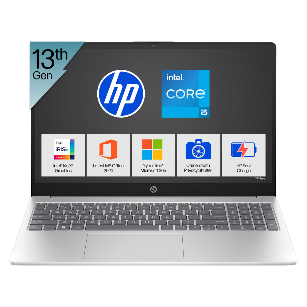 HP 15 Laptop I5-1334U 16GB/1TB FHD Anti-Glare Silver