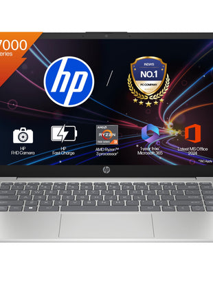 HP 15 Laptop Ryzen 3 7320U 8GB RAM 512GB SSD 15.6in Silver 