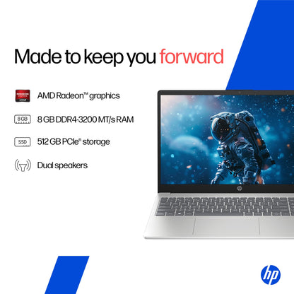 HP 15 Laptop Ryzen 3 7320U 8GB RAM 512GB SSD 15.6in Silver 
